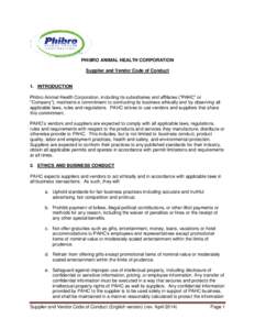 Management / Business ethics / Corruption in the United States / Foreign Corrupt Practices Act / Vendor / Supply chain / Consumer Protection Act. (CPA) South Africa / Business / Supply chain management / Technology