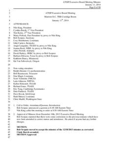 ATSIP Executive Board Meeting Minutes January 11, 2014 Page 1 of[removed]