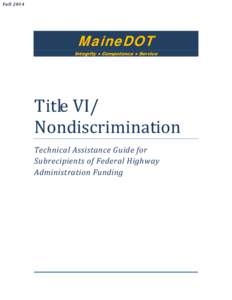 Title VI/ Nondiscrimination