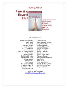 study guide for  Parenting Beyond Belief On Raising