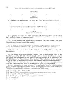 Government of Australia / Member of the Legislative Assembly / Article One of the United States Constitution / Politics / Indian Majority Act / Pondicherrian Legislative Assembly / Government of Pakistan / Government / Administrator