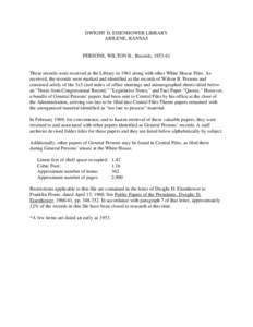 Microsoft Word - PERSONS, WILTON B.  Records, [removed]doc