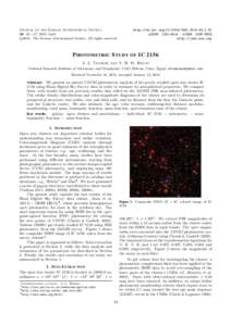 Journal of the Korean Astronomical Society 49: 53 ∼ 57, 2016 April cThe Korean Astronomical Society. All rights reserved.