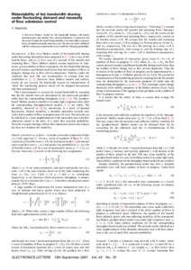 Metastability of fair bandwidth sharing under fluctuating demand and necessity of flow admission control carried on a route r is determined as follows: Q