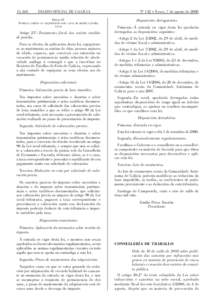 [removed]DIARIO OFICIAL DE GALICIA Nº 152 앫 Xoves, 7 de agosto de 2008