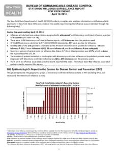 Weekly Influenza Surveillance Report