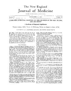 The New England  J o u r n a l of Medicine Copyright, 1949. by the Massachusetts Medical Society /