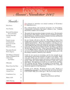 2007 Econ Alumni newsletter.pmd