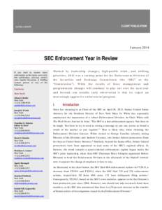 SEC Enforcement Year in Review[removed]