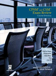 CPSM and CSM™ Exam Review ® Course Directory