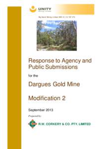 Big Island Mining Limited ABNResponse to Agency and Public Submissions for the