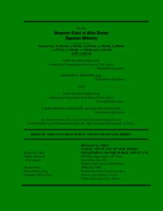 IN THE  Superior Court of New Jersey Appellate Division Docket Nos. A[removed], A[removed], A[removed], A[removed], A[removed], A[removed], A[removed], A[removed]and A[removed]