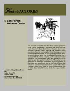 Furs  to Factories 5. Coker Creek Welcome Center