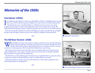 The Roaring Twenties 1920 – 1929  Memories of the 1920s Fast Asleep! (1920s)  I