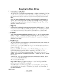 Microsoft Word - Class Outline-EndNote Styles.doc