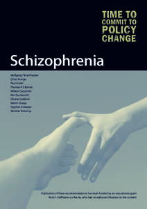 Schizophrenia Wolfgang Fleischhacker Celso Arango Paul Arteel Thomas R E Barnes William Carpenter