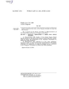 124 STAT[removed]PUBLIC LAW 111–189—JUNE 9, 2010 Public Law 111–189 111th Congress