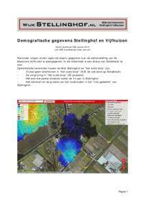 Demografische gegevens Stellinghof en Vijfhuizen Cijfers download CBS januari 2012 Link NRC handelsblad onder aan pdf Hieronder volgen screen captures waarin gegevens over de samenstelling van de bewoners Vijfhuizen is w