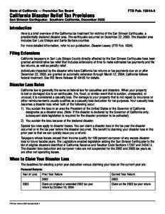 1034A-5, San Simeon Earthquake Disaster