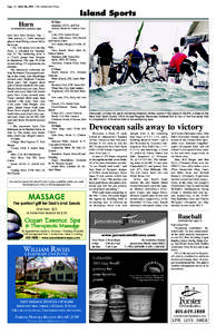 Page 14 / June 16, [removed]The Jamestown Press  Island Sports Horn  Continued from previous page