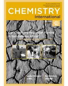 The News Magazine of the International Union of Pure and Applied Chemistry (IUPAC) CHEMISTRY International