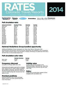 Actuarial science / Discounting / MediaNews Group / Newspaper / Rates / Sunday / Business / Christianity / Publishing / Marketing