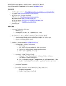 Office of Data System Management Presentation Notes