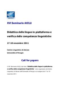 XVI Seminario AICLU_ Call for papers.doc