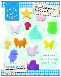 Est. 2000 | Devon  Bath Bomb & Melt & Pour Soap Activity Packs 81