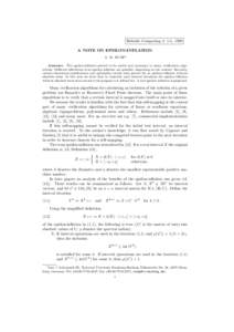 Reliable Computing 4: 1-5, 1998 A NOTE ON EPSILON-INFLATION S. M. RUMP∗ Abstract. The epsilon-inflation proved to be useful and necessary in many verification algorithms. Different definitions of an epsilon-inflation a