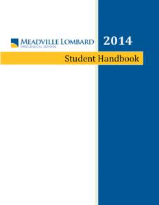 2014 Student Handbook Contents Contents ........................................................................................................................................................ 2 1