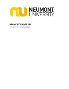 The Neumont University Student Handbook is published in conjunction with the Neumont University Catalog, which is the official reference source for school policies and procedures