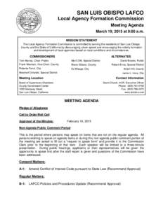 Geography of California / Obispo / California / Orange County LAFCO / Local Agency Formation Commission / Local government in California / San Luis Obispo /  California