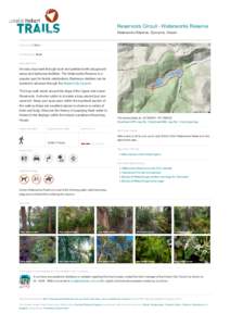 Reservoirs Circuit - Waterworks Reserve Waterworks Reserve, Dynnyrne, Hobart DI STANC E  2.6km