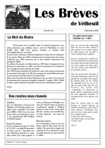 Les Brèves de Vétheuil Numéro 50 Un petit article pour combler un « vide »