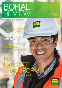 BORAL REVIEWA publication for Boral’s shareholders,