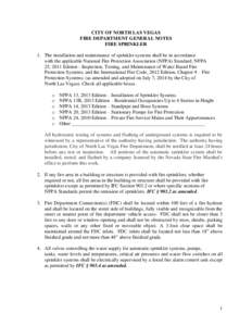 Active fire protection / Plumbing / Piping / Fire sprinkler / National Fire Protection Association / Fire hydrant / Fire protection / Fire marshal / Sprinkler fitting / Firefighting / Safety / Fire suppression