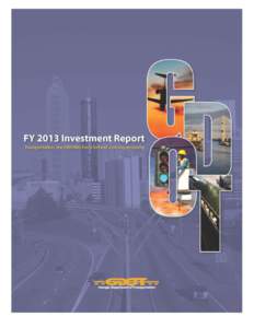 FY 2013 Investment Report  1 TABLE OF CONTENTS MESSAGE FROM THE COMMISSIONER