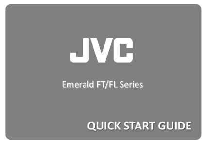 Emerald FT/FL Series  QUICK START GUIDE Emerald FT/FL Series QUICK START GUIDE  Rev[removed]