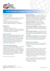 Alt-N Technologies - Company Fact Sheet