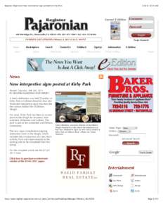 Register-Pajaronian New interpretive signs posted at Kirby Park[removed]:31 AM Current E-Edition