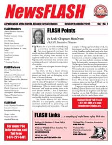 NewsFLASH A Publication of the Florida Alliance for Safe Homes FLASH Members Allstate Floridian Insurance Company* Bankers Insurance Group