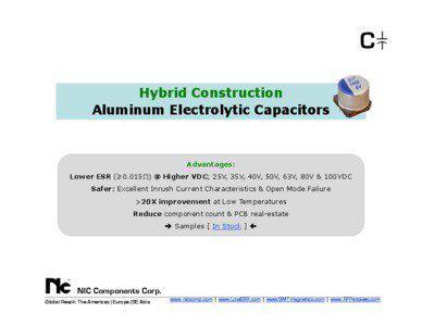 Hybrid Construction Aluminum Electrolytic Capacitors