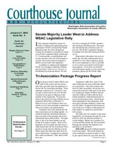 Washington State Association of Counties Washington Association of County Officials January 31, 2003 Issue No. 4 Inside the