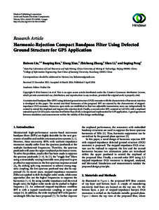 Hindawi Publishing Corporation Active and Passive Electronic Components Volume 2014, Article ID[removed], 4 pages http://dx.doi.org[removed][removed]Research Article