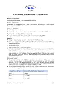 Microsoft Word - Scholarship in Engineering Guidelines 2015