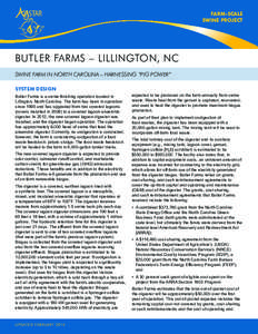 STAR  FARM-SCALE SWINE PROJECT  BUTLER FARMS – LILLINGTON, NC