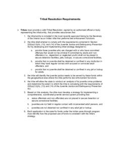 Microsoft Word - Tribal Resolution Requirements.doc