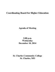 Coordinating Board for Higher Education
