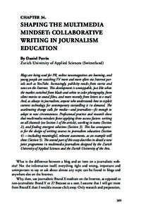 CHAPTER 34.  SHAPING THE MULTIMEDIA MINDSET: COLLABORATIVE WRITING IN JOURNALISM EDUCATION